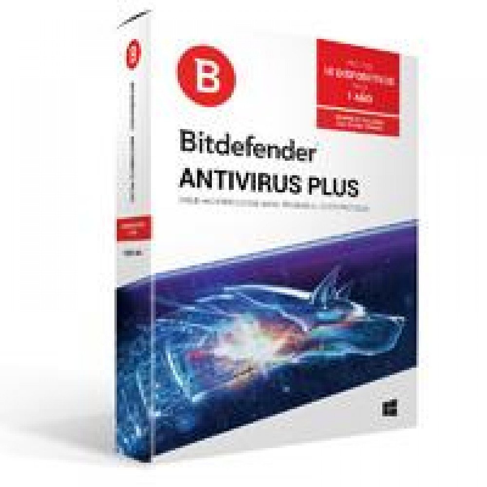 BITDEFENDER ANTIVIRUS PLUS, 10 USUARIOS 1 AÑO DE VIGENCIA (CAJA)
