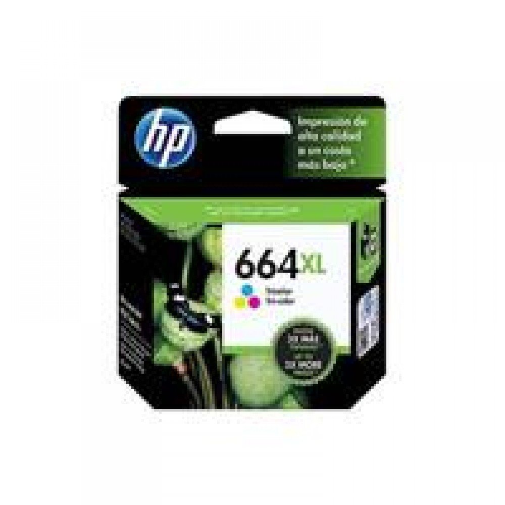 CARTUCHO DE TINTA HP 664 XL TRICOLOR ALTO RENDIMIENTO HASTA 330 PAGINAS F6V30AL